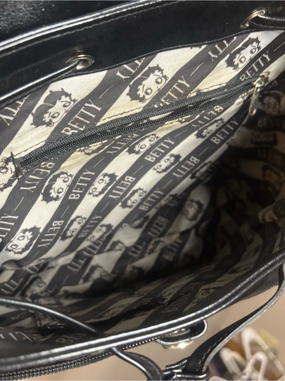 Vintage Betty Boop Biker Motorcycle Mini Backpack
